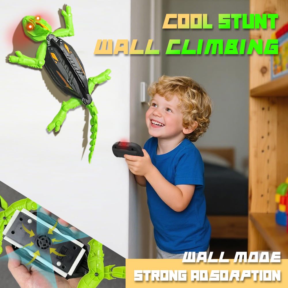 Realistic Wall-Climbing Gecko Toy  Birthday Gift For Children Aged 6