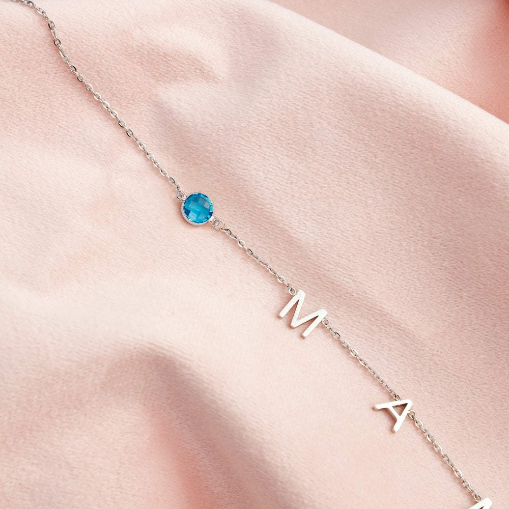 Women's Personalized Name Pendant Necklace Initial Chain Friendship Gift