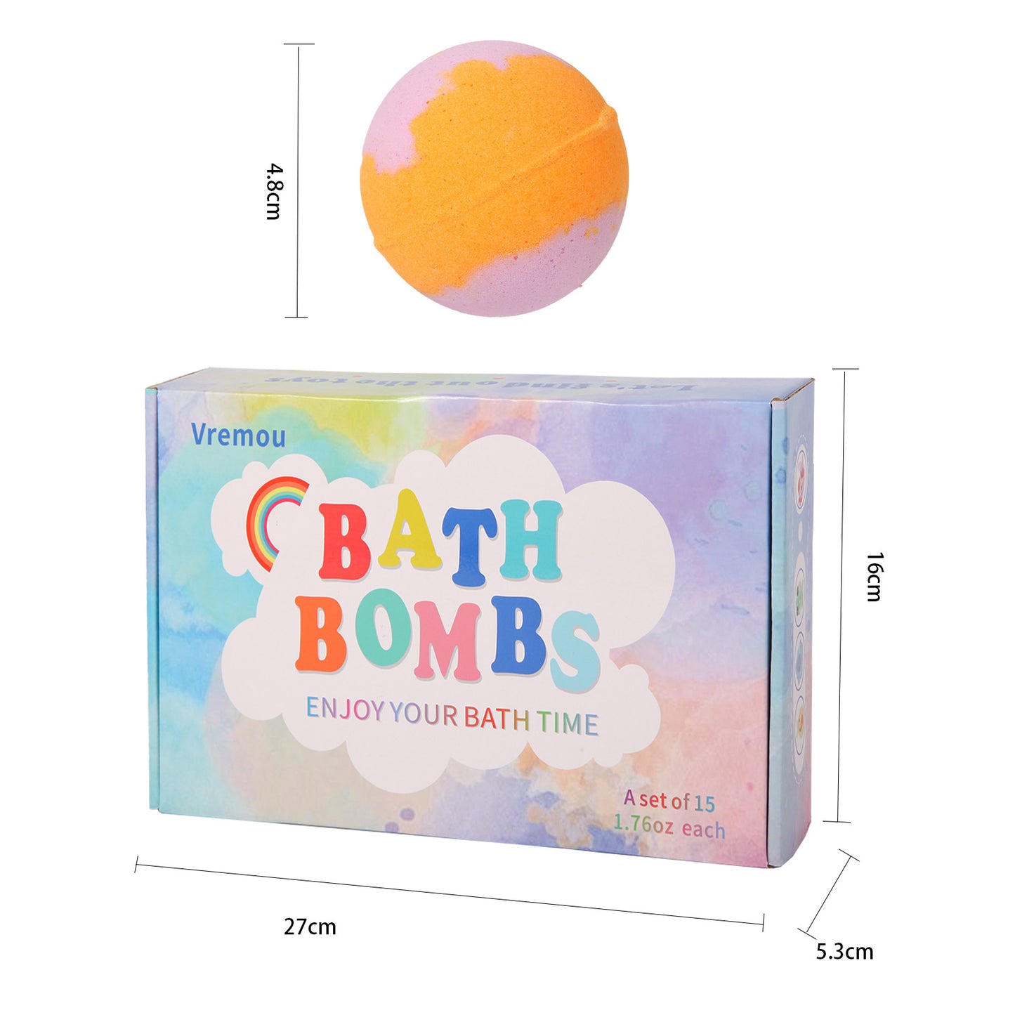 Childrens Salt Balls Plant Essential Oil Body Fragrance Bath Bombs