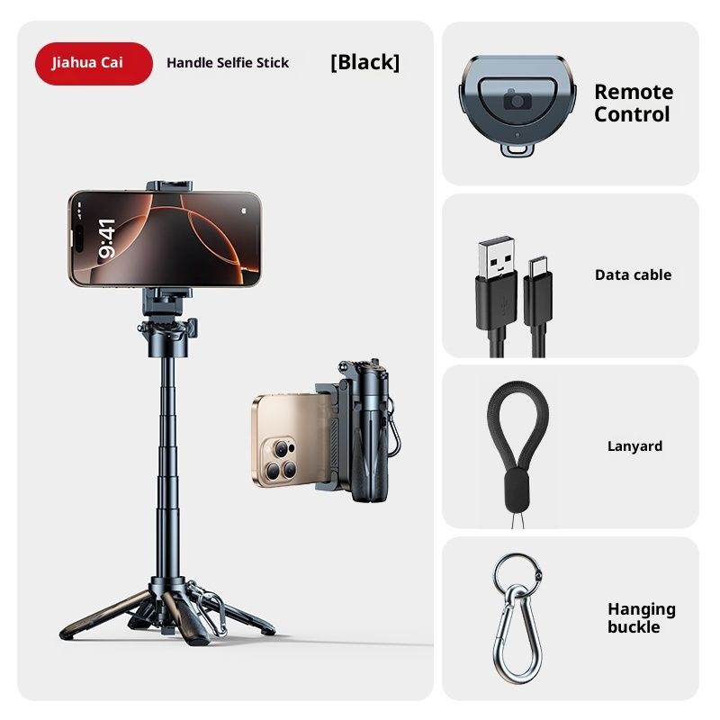 Selfie Stick Mobile Phone Holder Floor Tripod Travel Portable