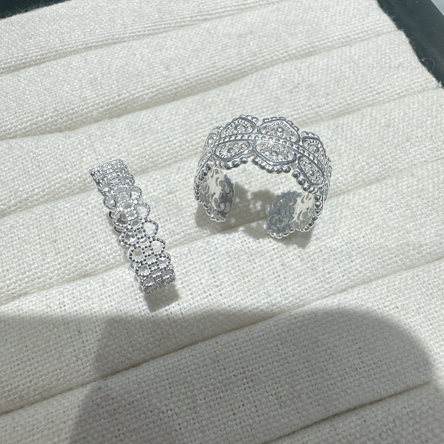 1pc 999 Sterling Silver Vintage Wide Hollow Carved Open Ring, Elegant Palace Style, Perfect For Daily, Dating & Gifting, Ideal Valentine's Gift
