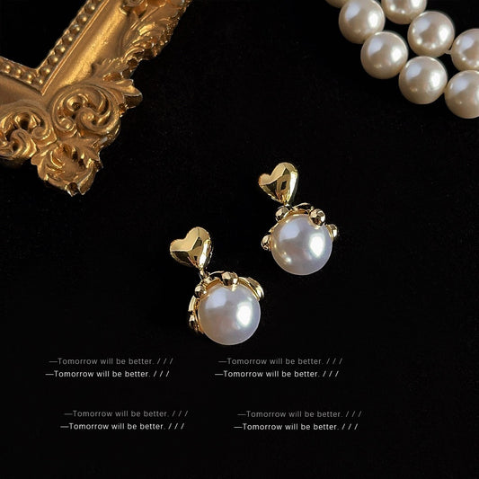 Vintage Niche Design Earrings For Women Retro Elegant Stud Earrings Premium Fashion Jewelry