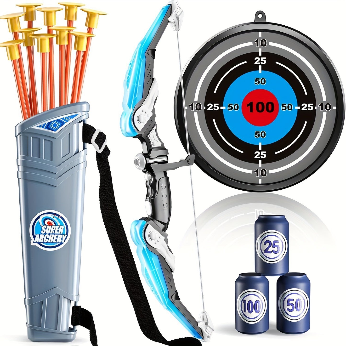 Children's Bow And Arrow Toy Quiver Target Archery Indoor Boys Girls Outdoor Leisure Entertainment Equipment Toy Wholesale