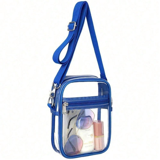 Clear Purse Stadium Transparent Messenger Bag Stadium Approved For Men And Women Clear CrossBody Bag, Clear Bag, Purse, Black Purse, Carteras Para Mujer, Summer, Valentine's Day Gifts, Romantic Gifts