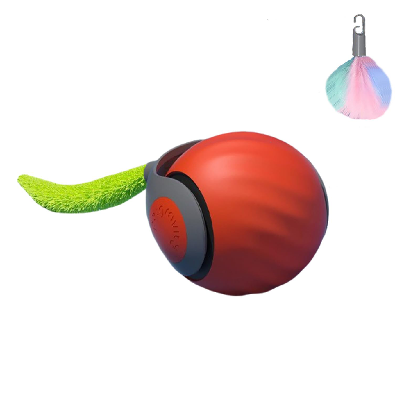 Interactive Cat Toy Ball - Automatic Interactive Cat Toys For Indoor Cats, Rechargeable 2 Speeds Enrichment Toys With 2 Tails, 2026 New Smart Rolling Toy For Small Medium Large Cats To Keep Busy