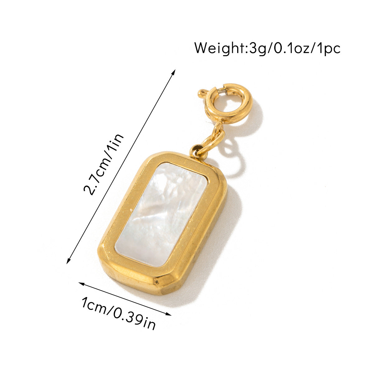 Gold-plated Accessories Traditional-style Pendants DIY Jewelry Handmade Components With Bead-setting Holes