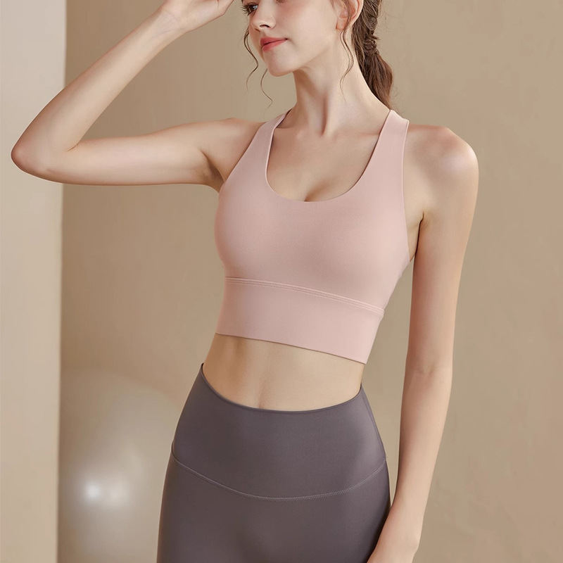 Running Gathered Vest Beautiful Back Yoga Bra Women