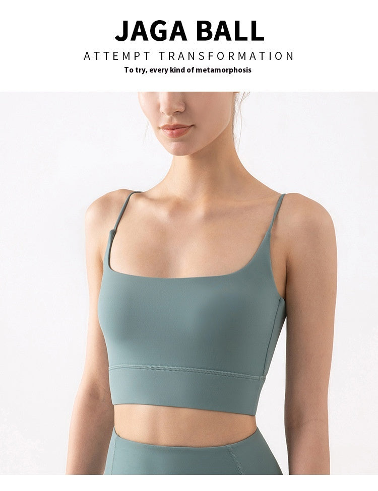 Thin Shoulder Beauty Back Exercise Vest With Chest Pad Female Yoga European And American Style Sling Workout Underwear