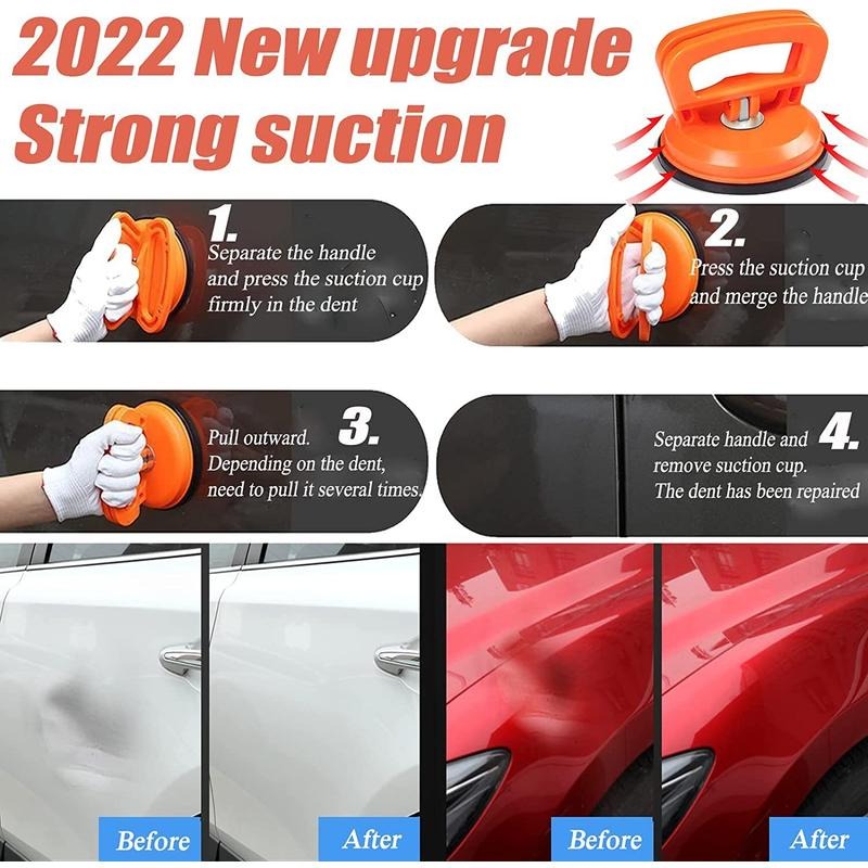 2-3  Days Arrive 3 Pcs Dent Puller Car Body Panel Suction Cup Set Repair Removal Tool Kit  UK