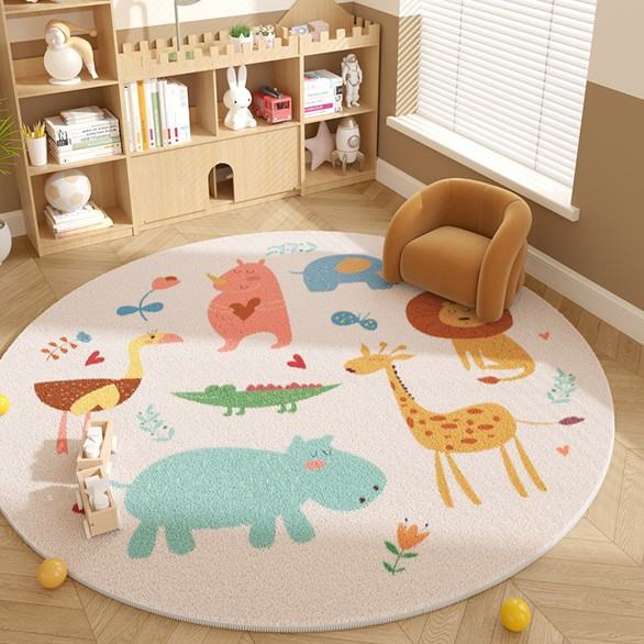 Household Bedroom Stain-resistant And Easy-care Crystal Velvet Carpet