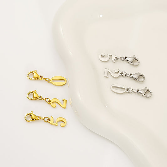 Titanium Steel Bracelet And Necklace Accessories With Birthday Number And Age Design
