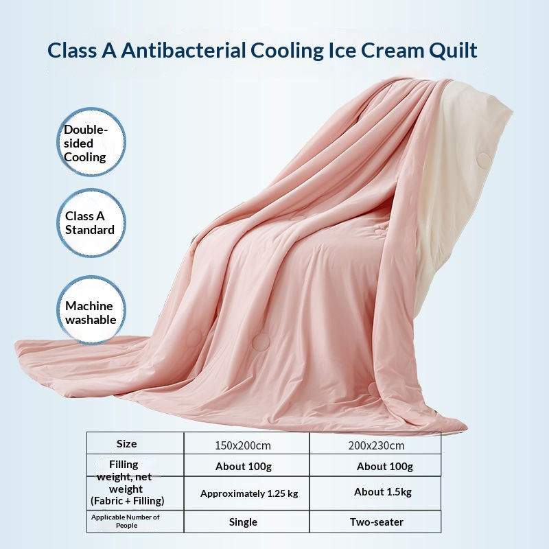 Small Cooling Summer Air-Conditioning Cool-Feel Ice Silk Summer Blanket