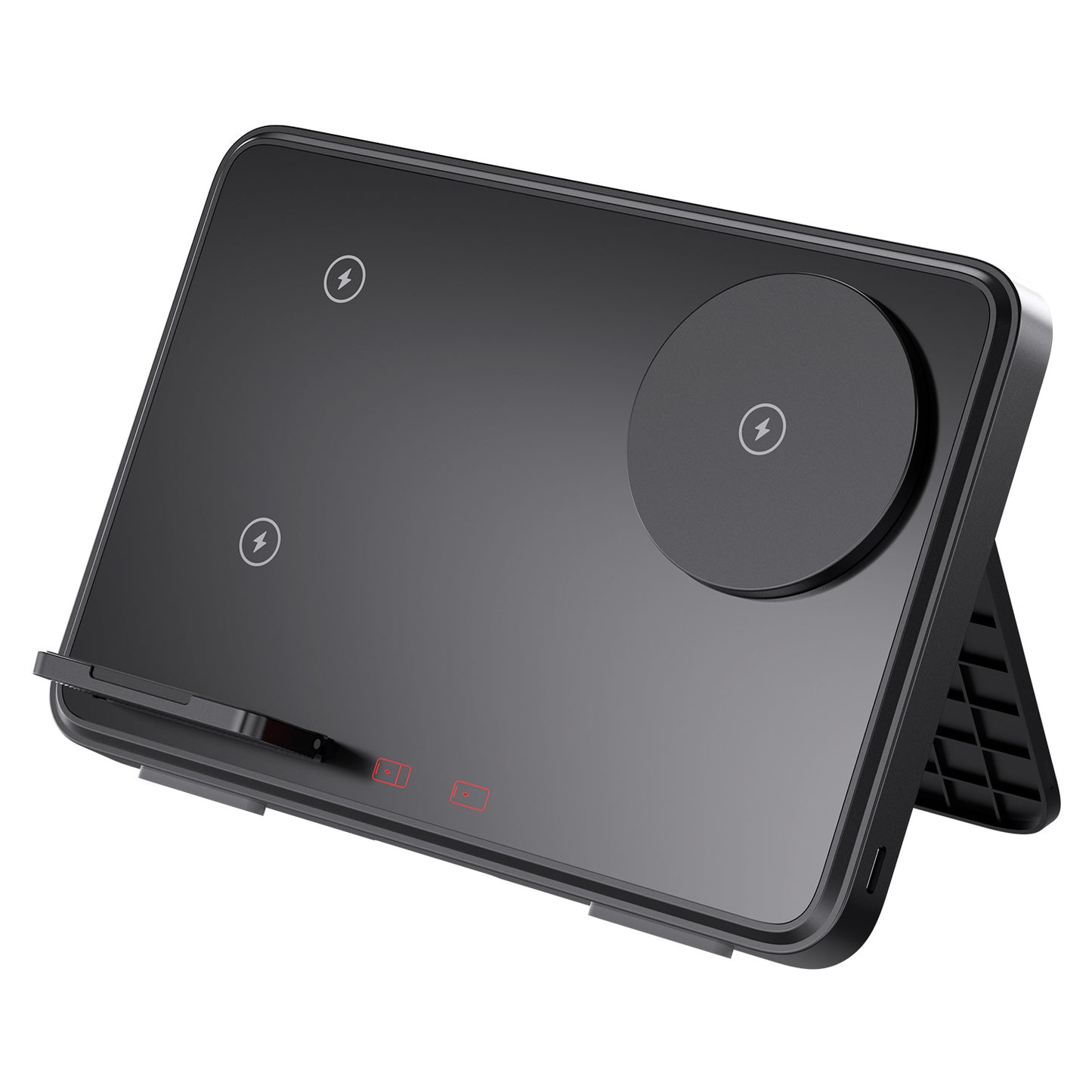 30W Dual-Device Magnetic Wireless Charger With LED Indicator For Fast Charging
