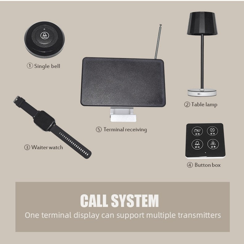 Restaurant Calling System Hotel Bar Light Luxury Ambiance USB-Charging Touch-Control Table Lamp