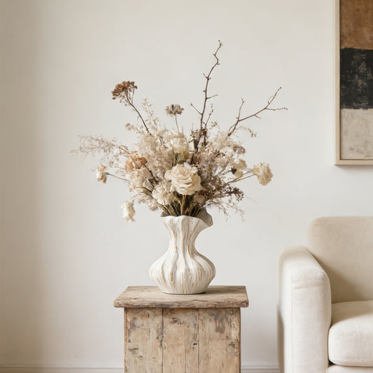 New White Creative Ceramic Vase With A Premium Feel