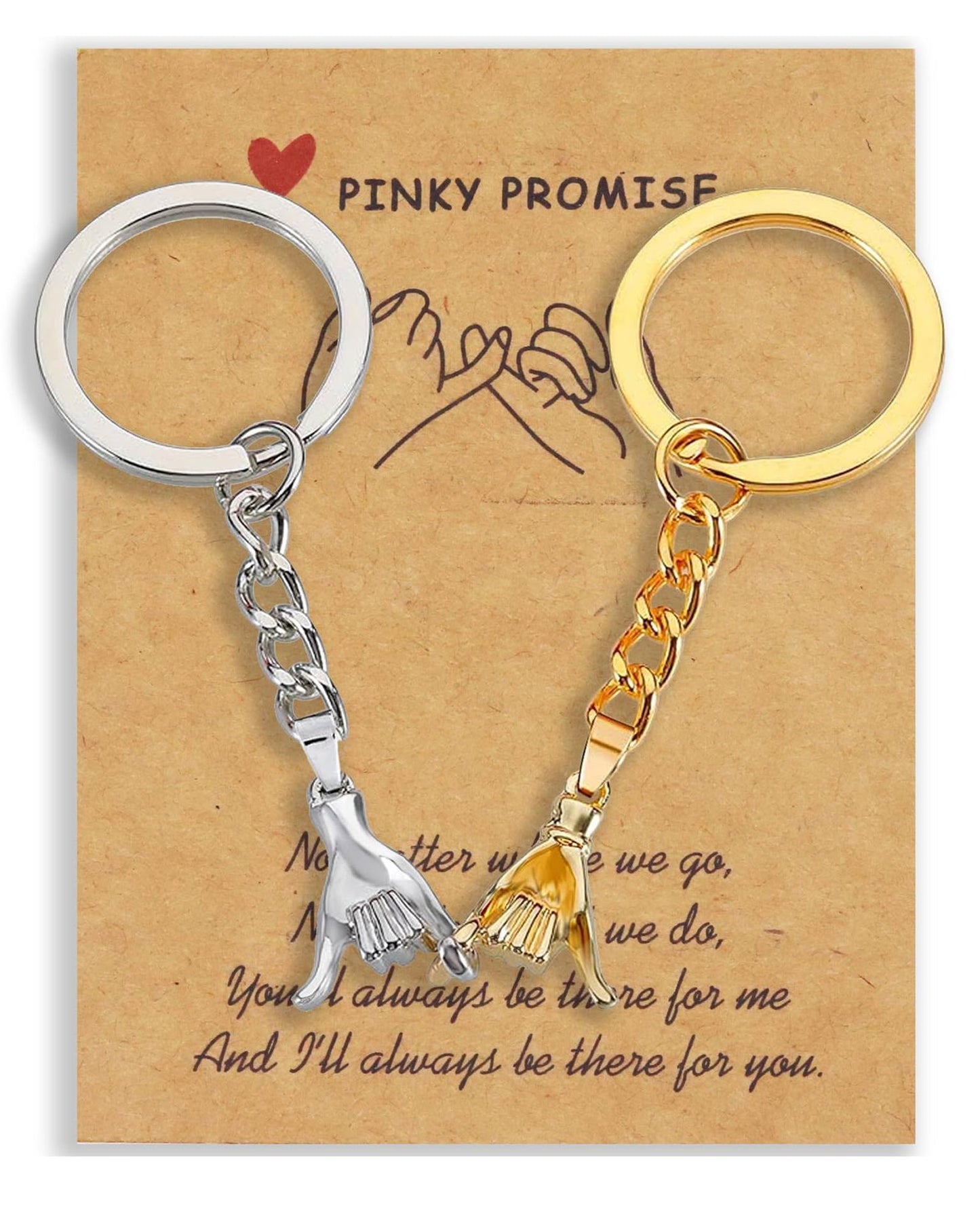 Valentines Day Gift Keychain Hand-in-hand Pendant Keychain