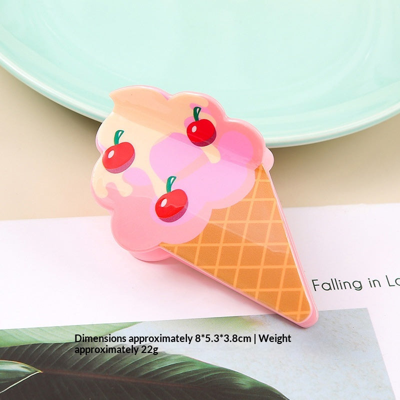 Fun Croissant Hair Clip Shaped Like A Popcorn Drink Cup