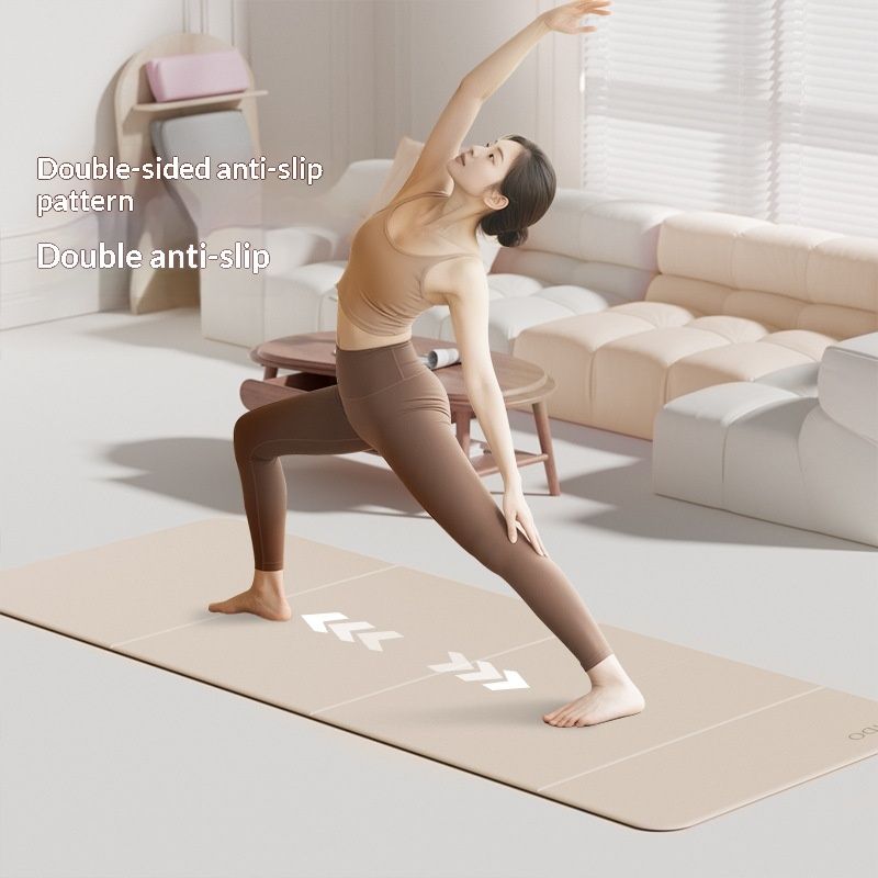 Two-color Foldable Non-slip Yoga Mat Thickened And Widened For Fitness