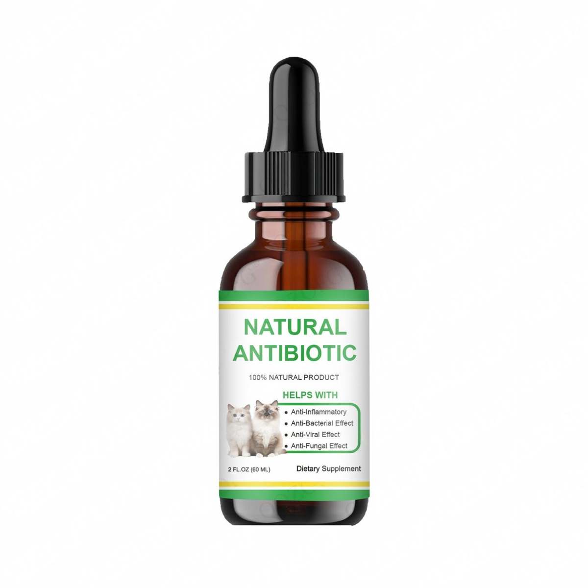 Pet Natural Antibiotic Drops For Cats And Dogs