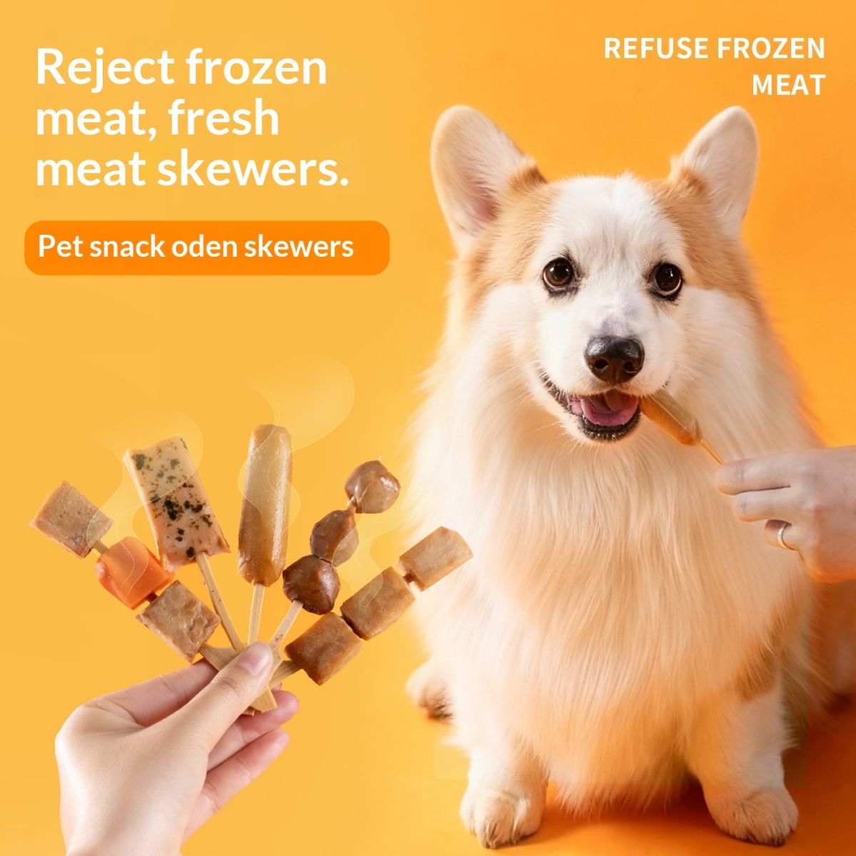 New Pet Treats Dried Meat Skewers Oden Sticks