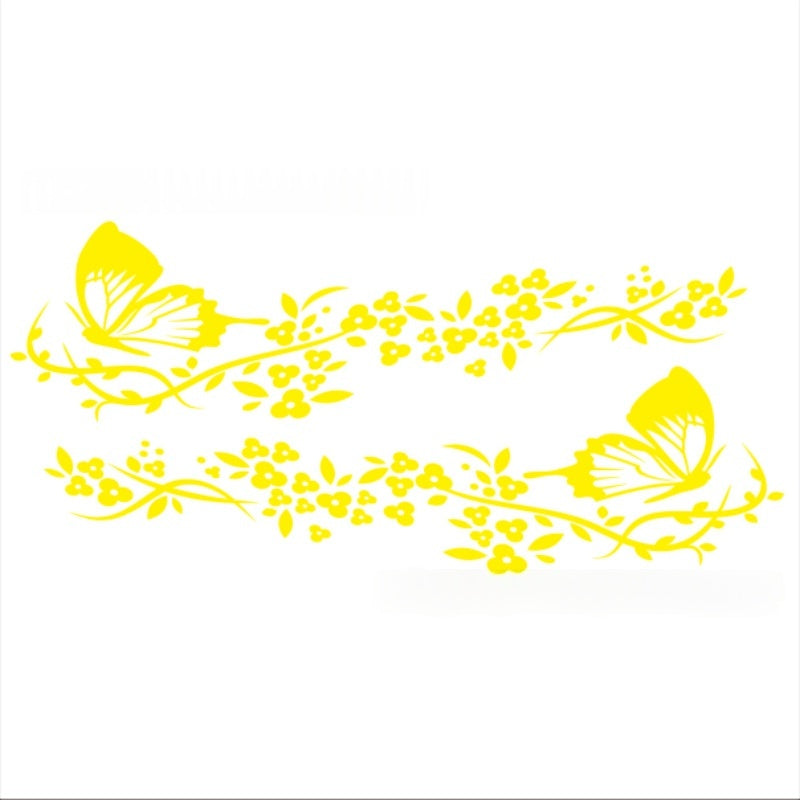 Hood Body Decal Decorative Flower Sticker