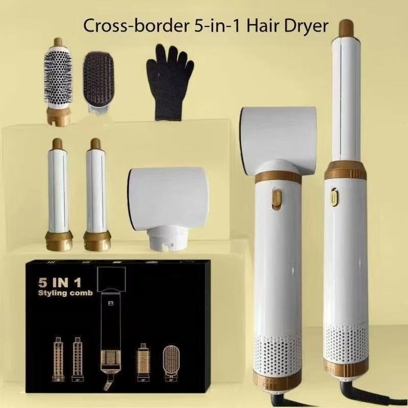 Cross-border Hair Dryer And Curling Iron Multi-Functional Five-in-One
