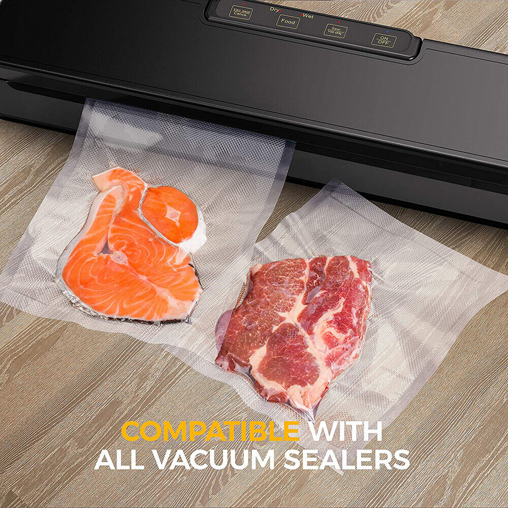 Vacuum Sealer Bags Rolls Vaccum Food Saver Storage Seal 15M 6M--2 Rolls-20cm X 6M