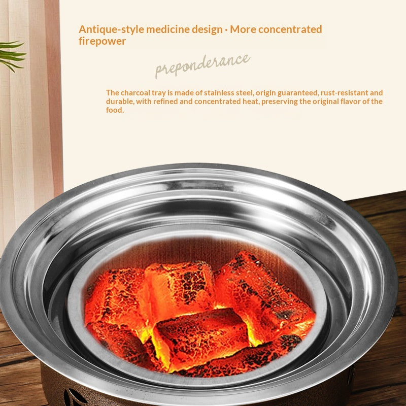 Korean-style Barbecue Grill Household Charcoal Hot Pot For Grilling Meat