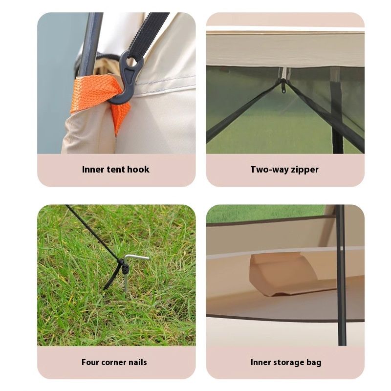 Automatic Outdoor Supplies Sun Protection Rain Proof Camping Equipment Portable Building-free