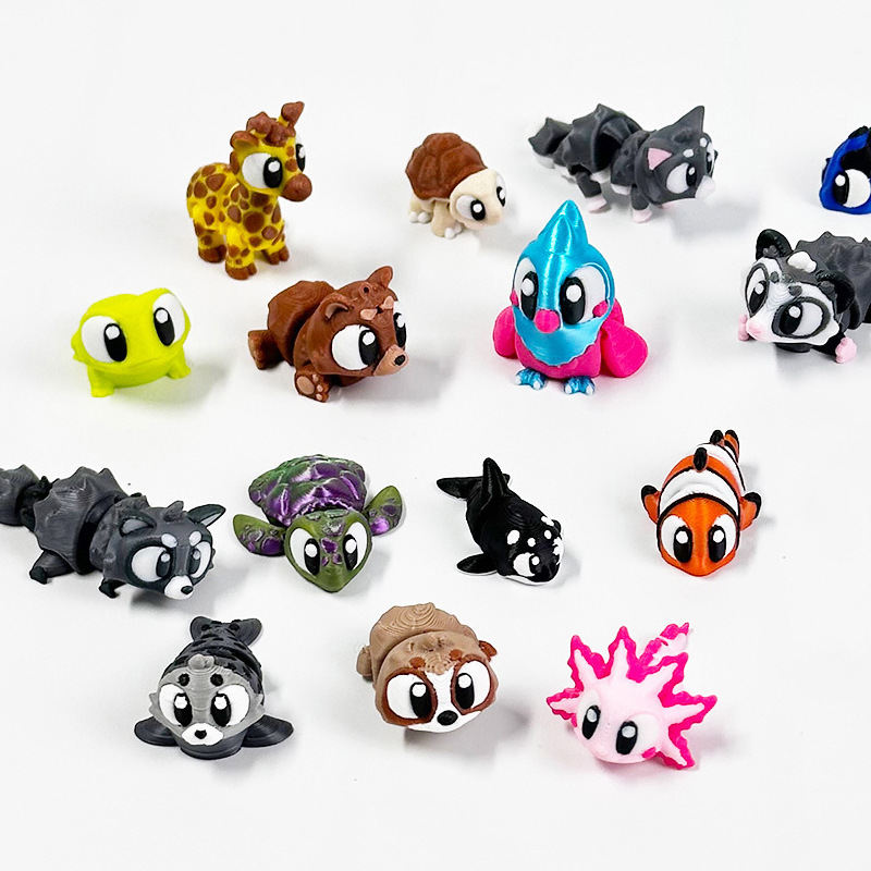 3D-printed Miniature Animal Toys And Ornaments