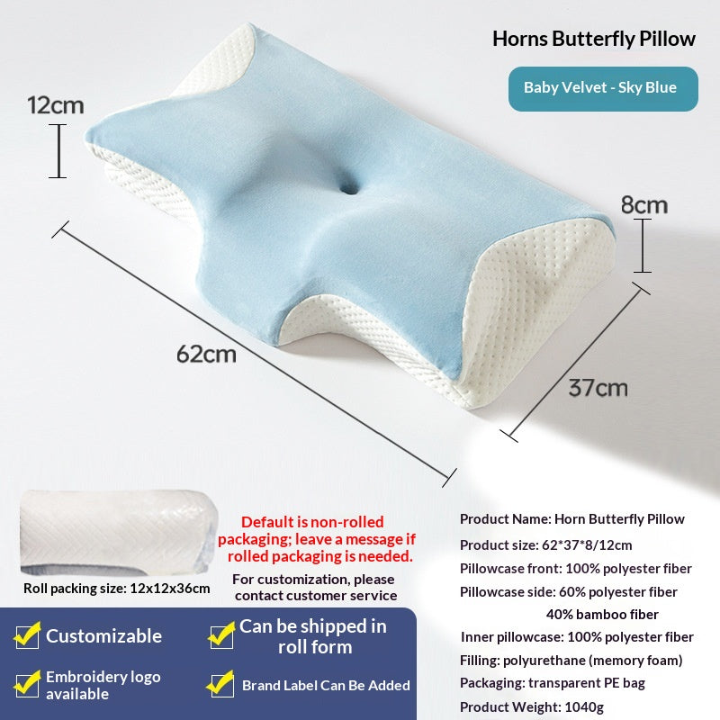 Memory Foam Pillow With Slow Recovery For Home Use