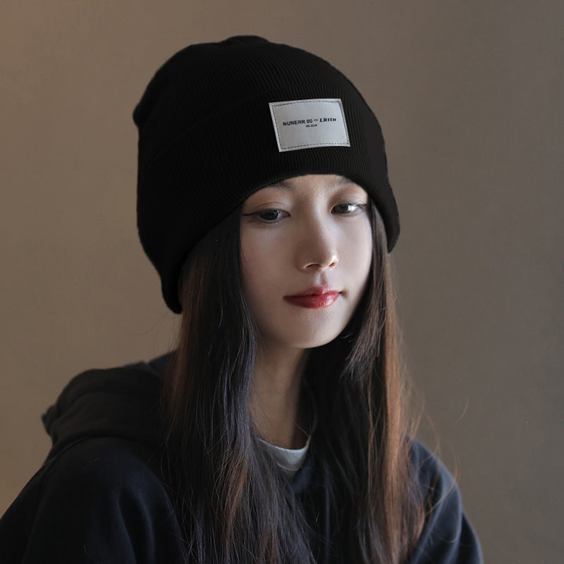 All-matching Knitted Hat Women's Winter Korean Style Fashion All-matching