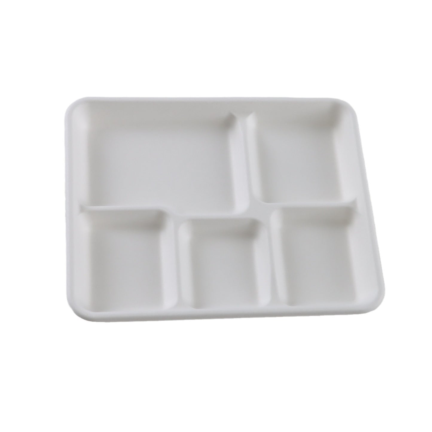 Pulp Food Container Shallow Five-compartment Tray Divider