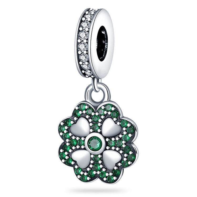 DIY Jewelry Bracelet Accessories Lucky Horseshoe Four-Leaf Clover Charm Pendants