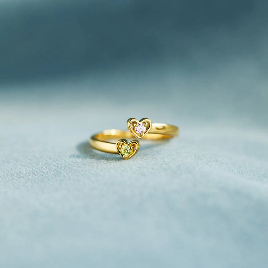 Personalized Birthday Stone Fashion Zircon Ring