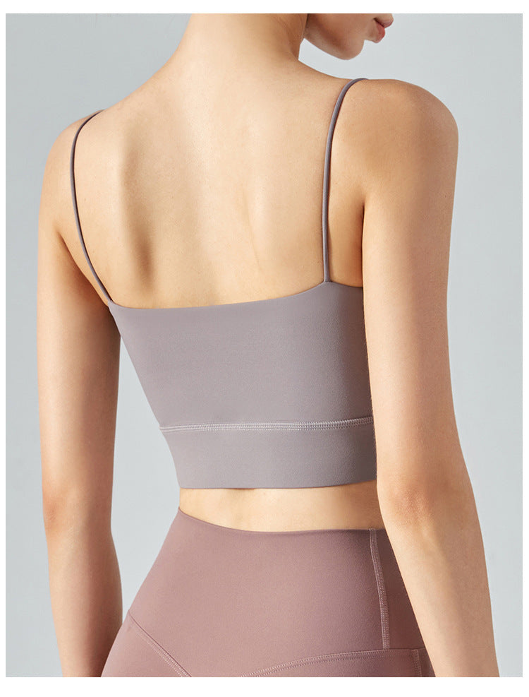 Thin Shoulder Beauty Back Exercise Vest With Chest Pad Female Yoga European And American Style Sling Workout Underwear