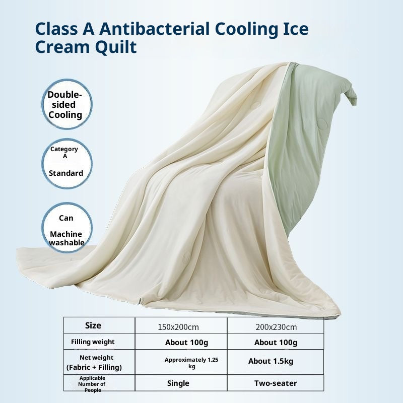 Small Cooling Summer Air-Conditioning Cool-Feel Ice Silk Summer Blanket