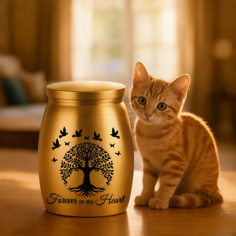 Sealed, Moisture-proof Pet Cremation Ashes Storage Jar For Commemorating Deceased Pets, Small Funeral Urn For Pet Ashes