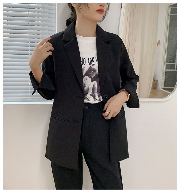 Fashionable Korean-style Loose-fit Women's Blazer
