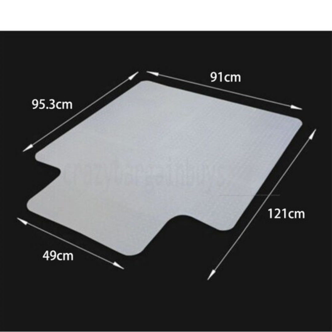 121x91 Chair Mat Carpet Floor Protectors PVC Home Office Room Computer Work Mats