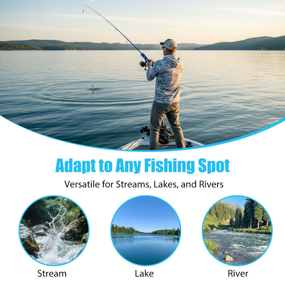 Professional Fishing Catapult Rod With Interchangeable Hoses For Precise Long-Distance Casts | Saltwater & Freshwater | Compact & Travel-Friendly For On-the-Go And Ice Fishing