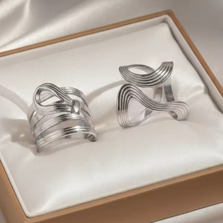 Stainless Steel Ring For Womencolorfast Subtly Luxurious And Exudes A Premium Vibe