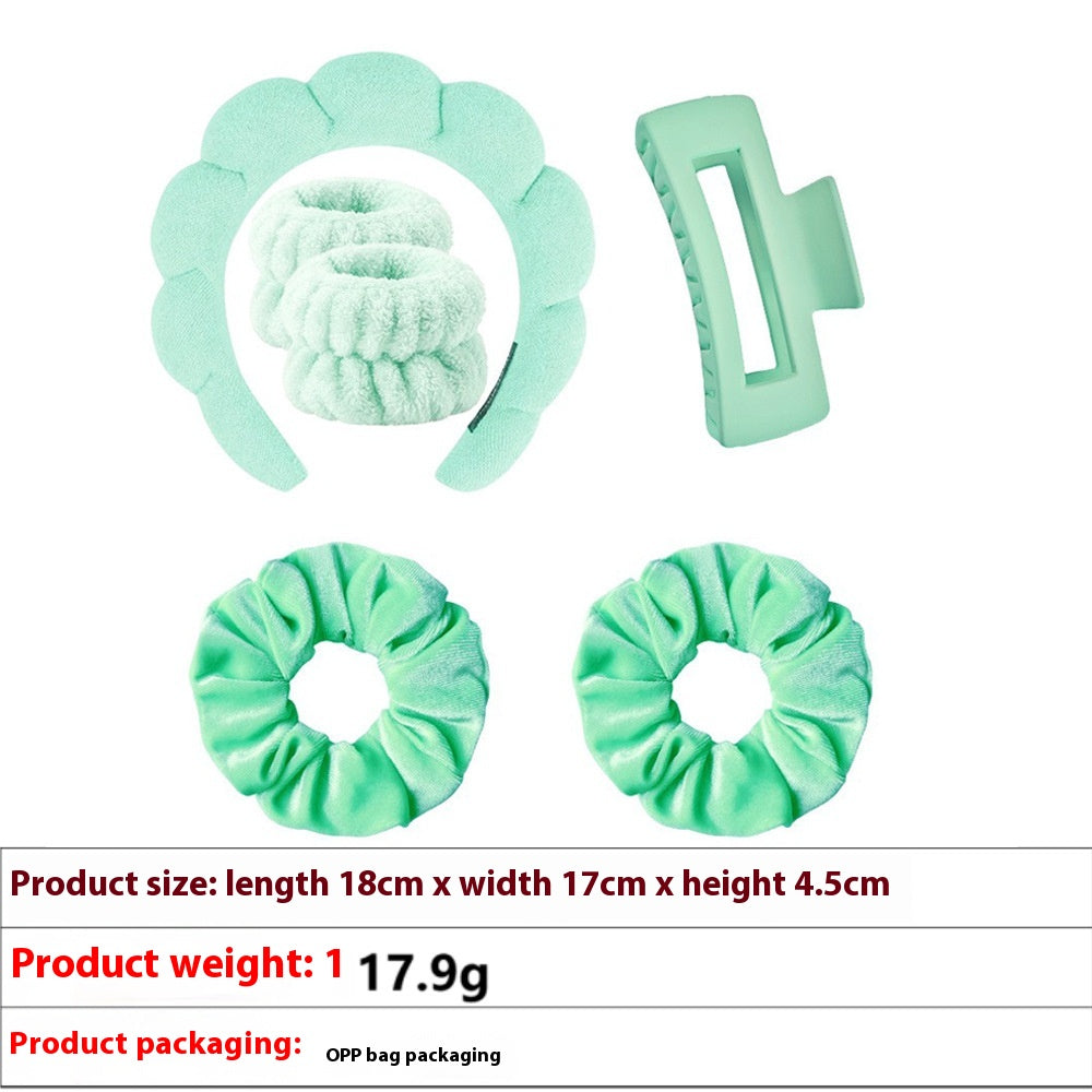 High Skull Top Makeup Bundle Leather Headband Suit