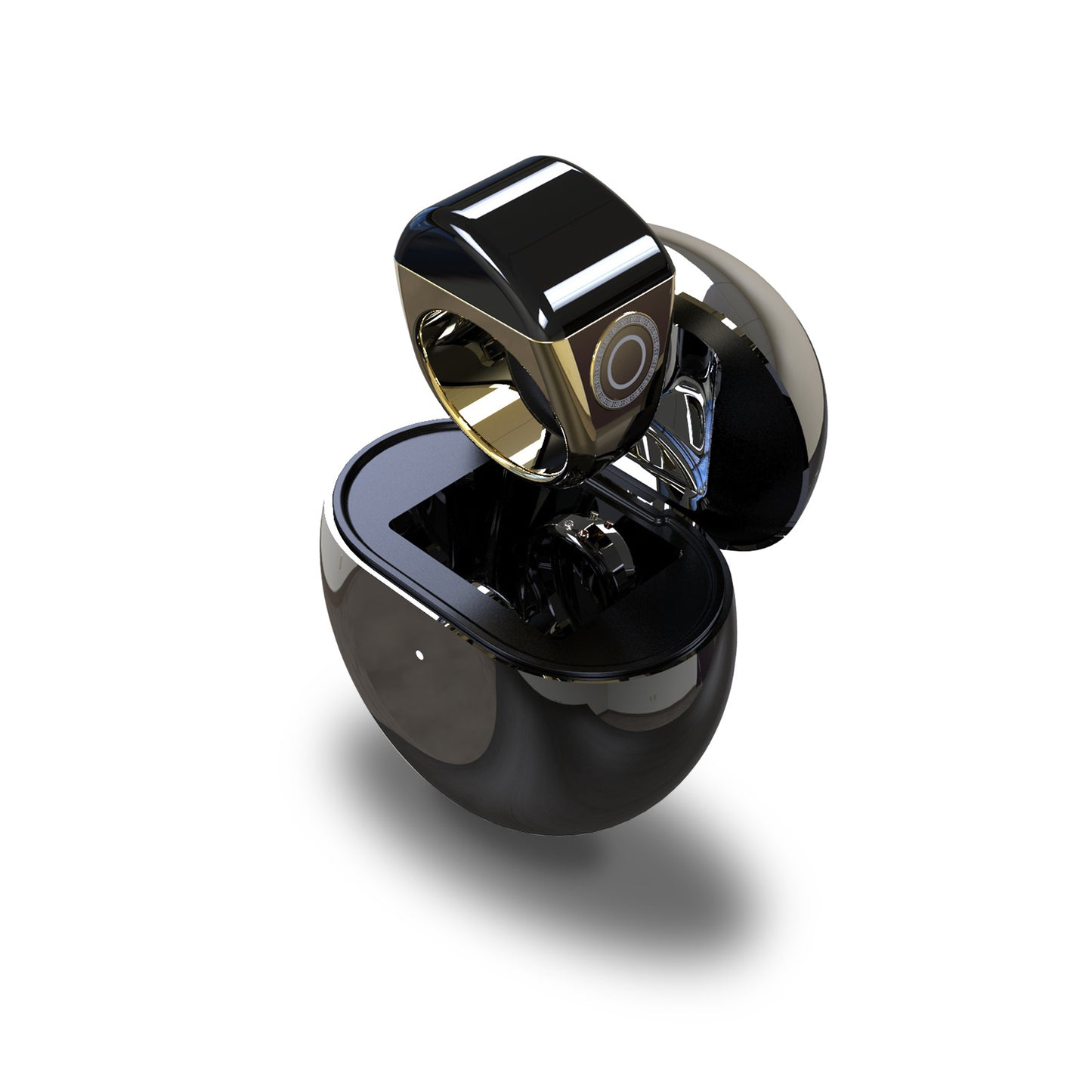Smart Ring QB702 Made Of Zinc Alloy With Bluetooth Connectivity