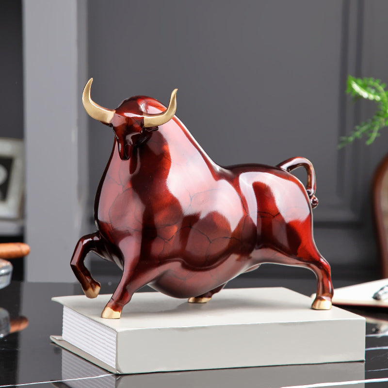 New Chinese-style Light Luxury Copper Ox Gift Ornament Animal Craftwork