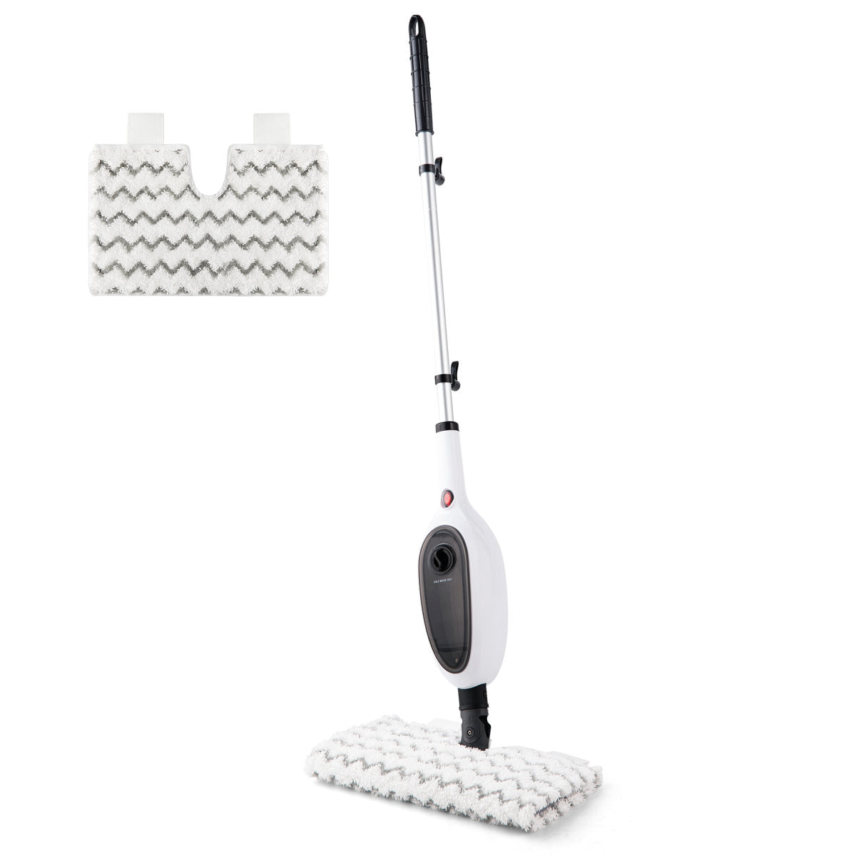 Steam Mops for Floor Cleaning, Unique Double-Sided Flip Design, 15 Seconds Fast Heating 10-in-1 Steam Cleaner for Kitchen, Living Room Wood Floor Tile Cleaning