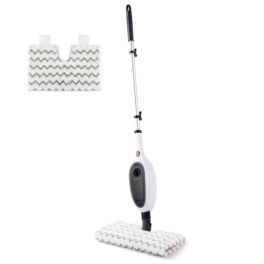 Steam Mops for Floor Cleaning, Unique Double-Sided Flip Design, 15 Seconds Fast Heating 10-in-1 Steam Cleaner for Kitchen, Living Room Wood Floor Tile Cleaning