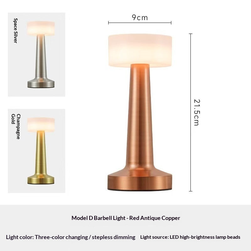Metal Desktop Touch-Activated Creative USB-Charging Desk Lamp