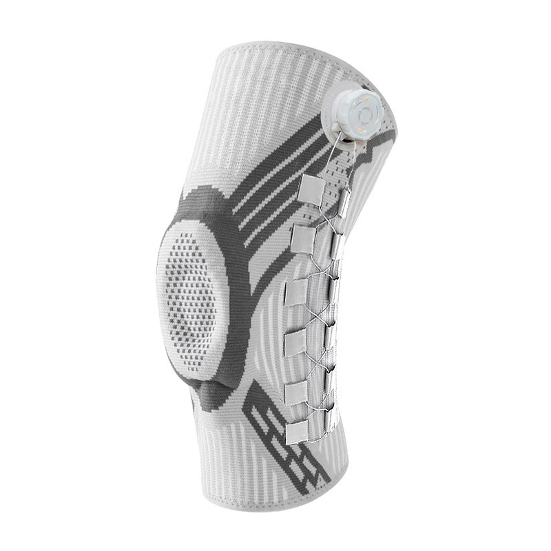 Upgraded Knob-Style Sports Knee Brace Outdoor Running Shock-Absorbing Adjustable Silicone Knee Protector