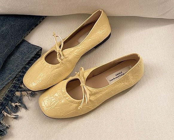 Flat French Gentle Wanwan Shoes For Women, 2026 New Spring Soft Sole Versatile Grandma Flats, Ladies Dress Shoes For Matching Dresses